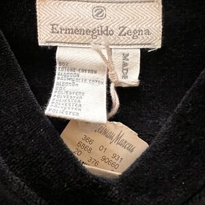 Ermenegildo Zegna Black V-Neck Sweater